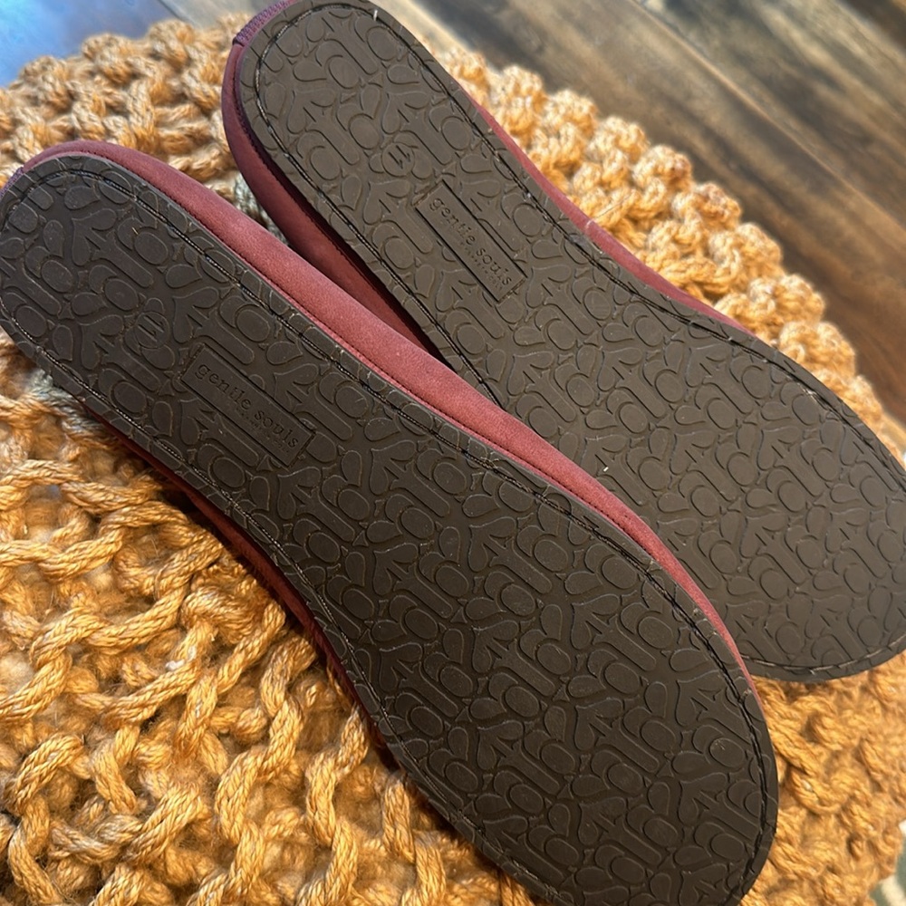 Gentle Souls by Kenneth Cole Brick (Rose) “Dana” Suede Ballet Flats NEW w/o box - Picture 8 of 13